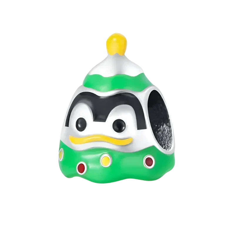 Dije de árbol de Navidad con forma de pingüino