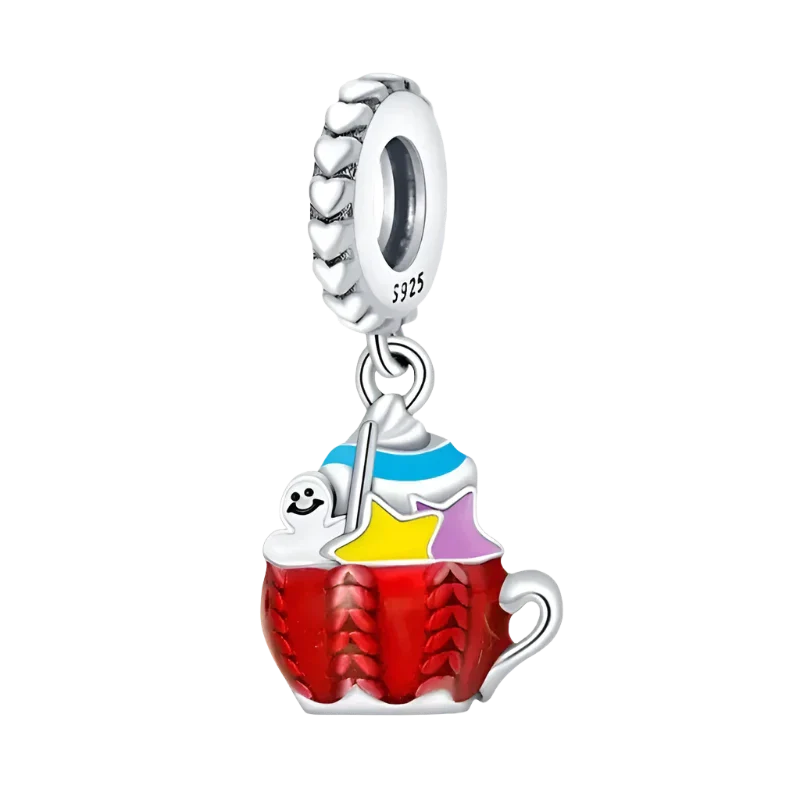 Charm de taza navideña