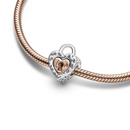Charm Corazón Candado