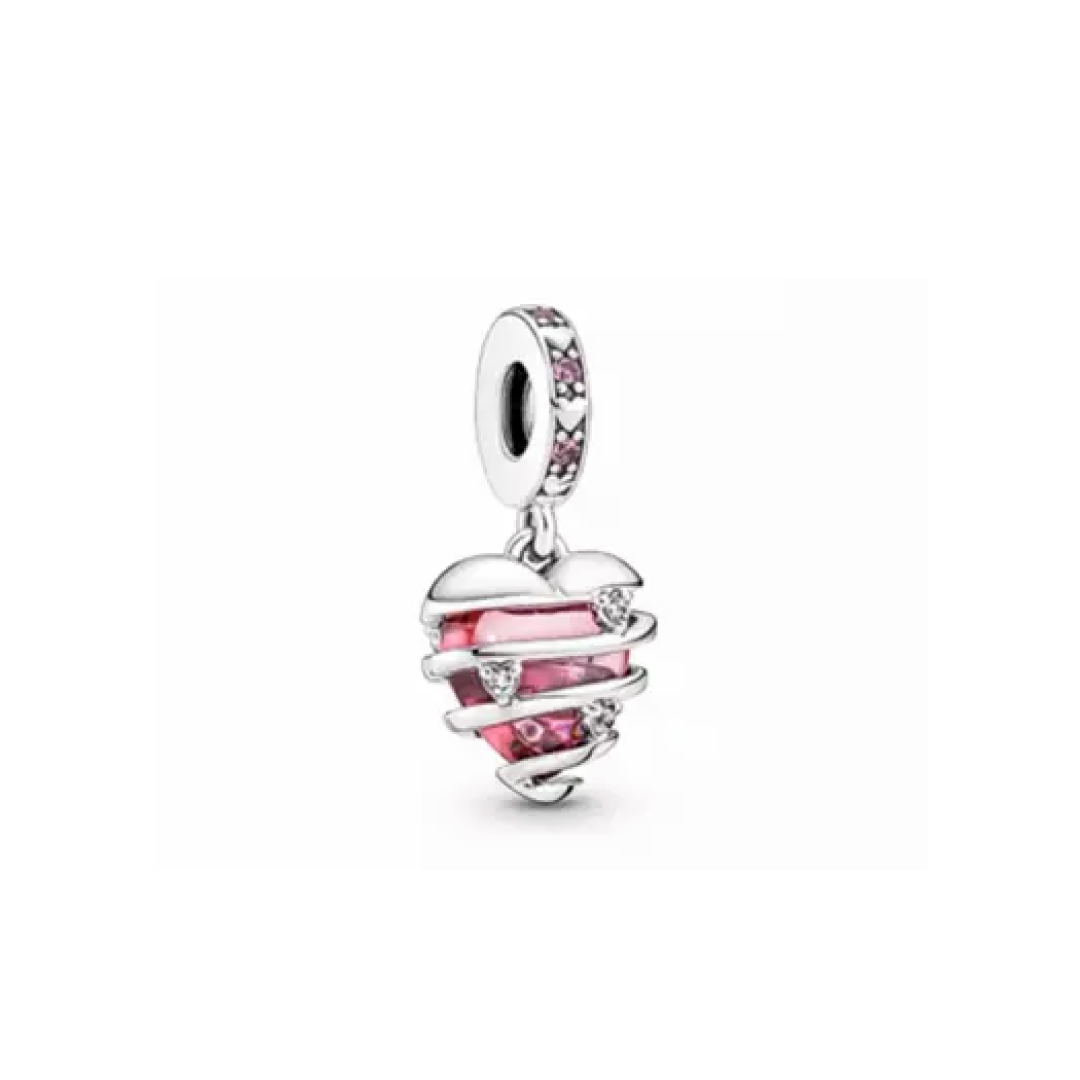 Charm Clásico Corazón Rosa