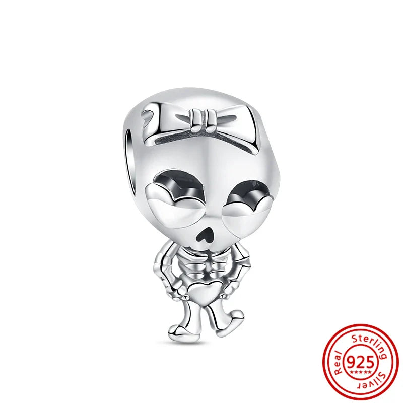 Charm de esqueleto de amor de Halloween