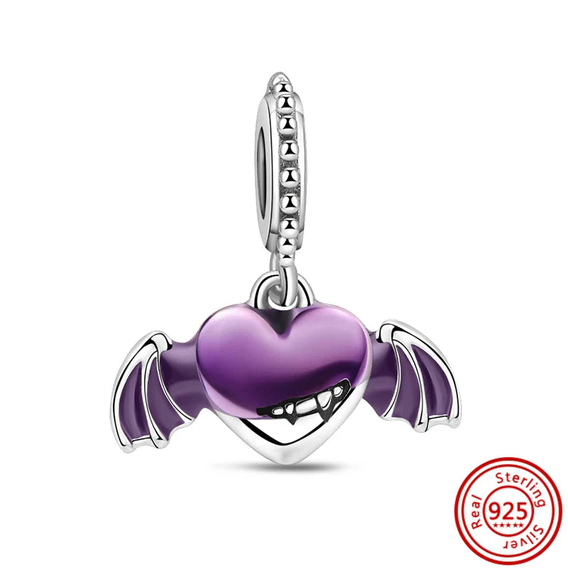 Charm de murciélago de amor de Halloween