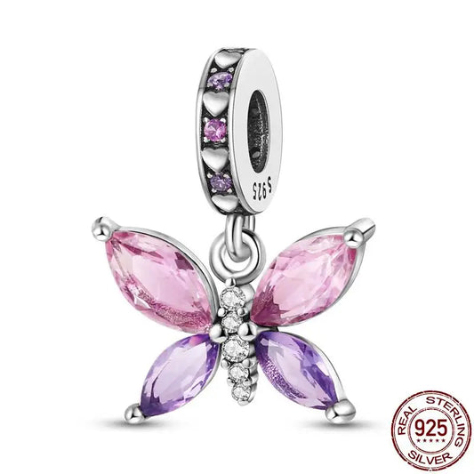 Purple Butterfly Charm