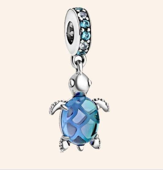 Silver 925 Sea Turtle Charm